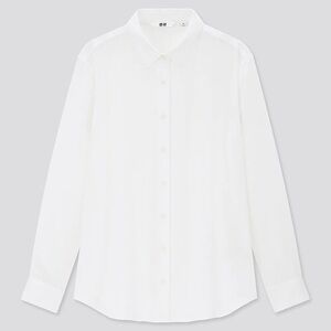 NWT Uniqlo BUNDLE Rayon Long Sleeve Blouse XS